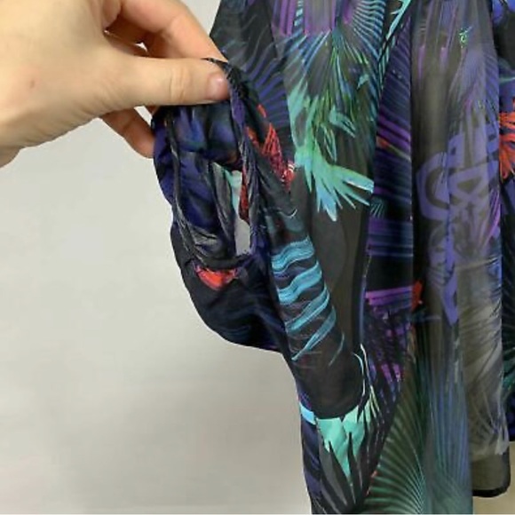 BIBA Chiffon Oversized Top Blouse Size 8 UK - Picture 4 of 10